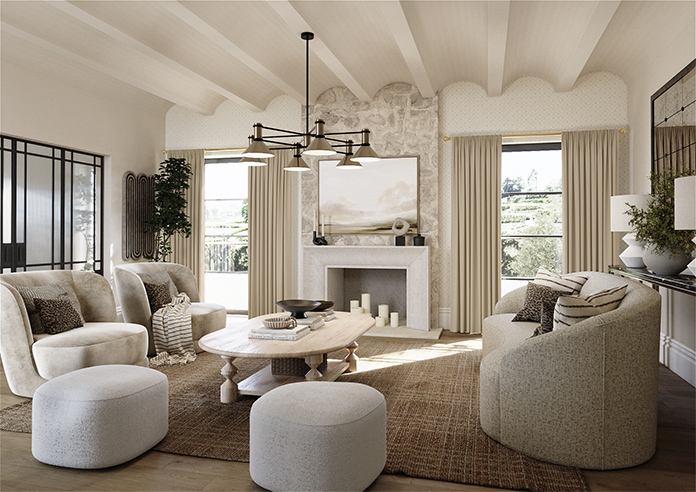 Faux Suede, Natural - Made to Measure Curtains - Image 7